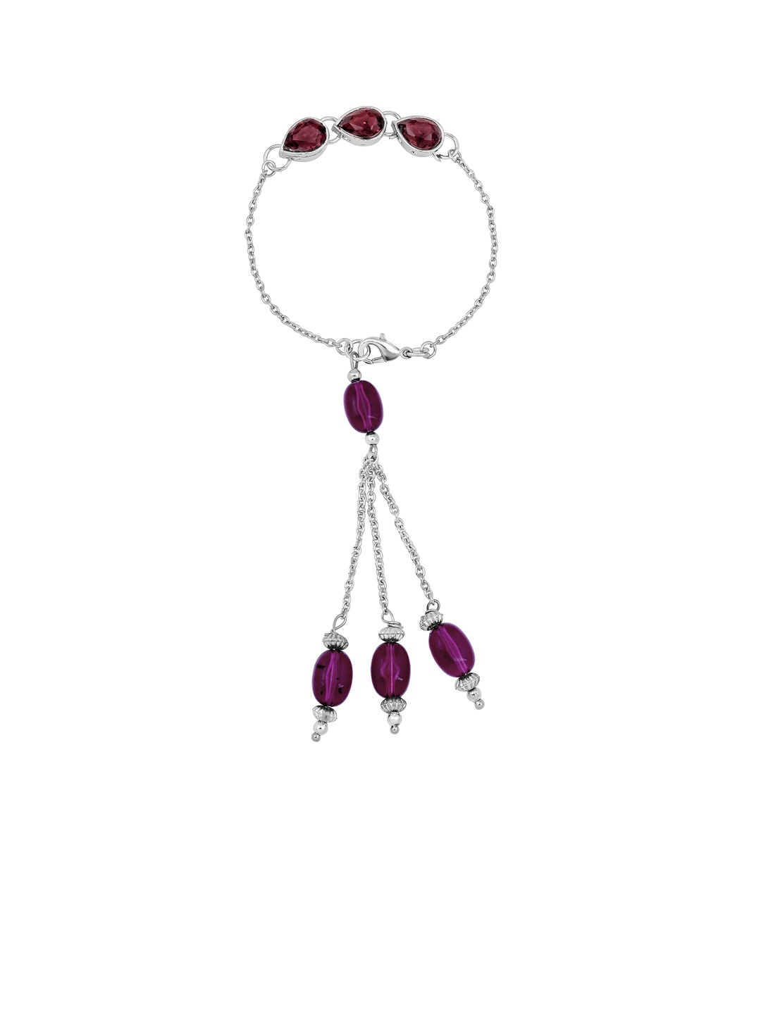 

Mahi Waterdrop Shaped Lumba Wraparound Rakhi, Maroon