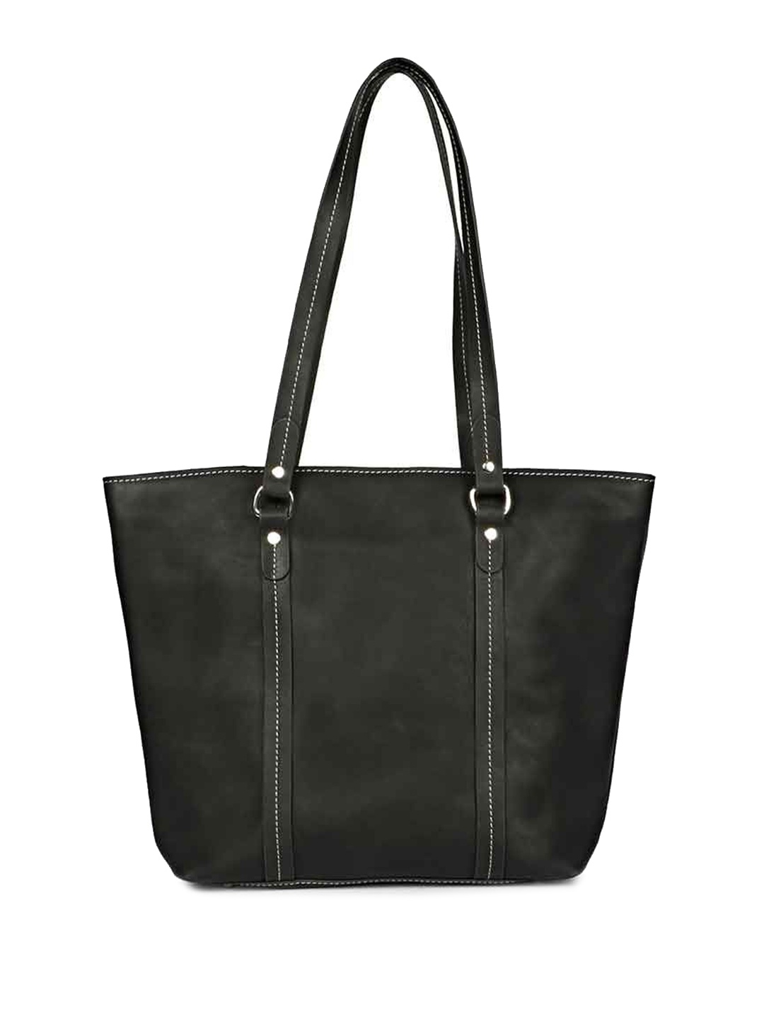 

Favore Womens Leather Shopper Tote Bag, Black