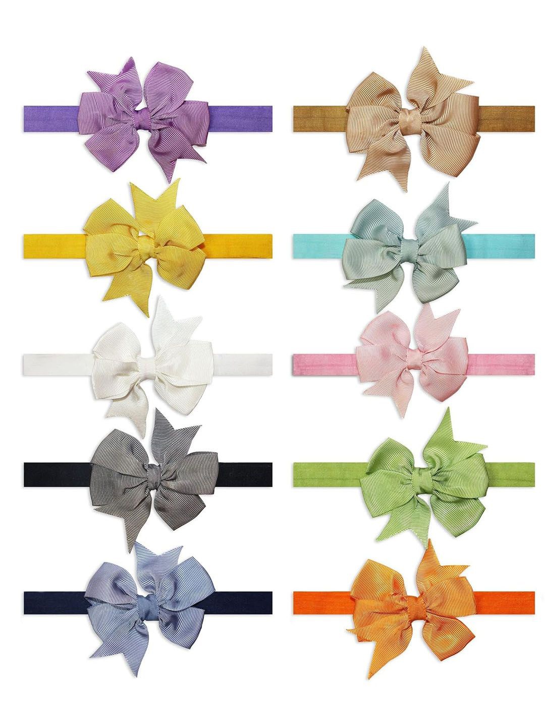 

Softwrap Girls Set Of 10 Hairband, Purple