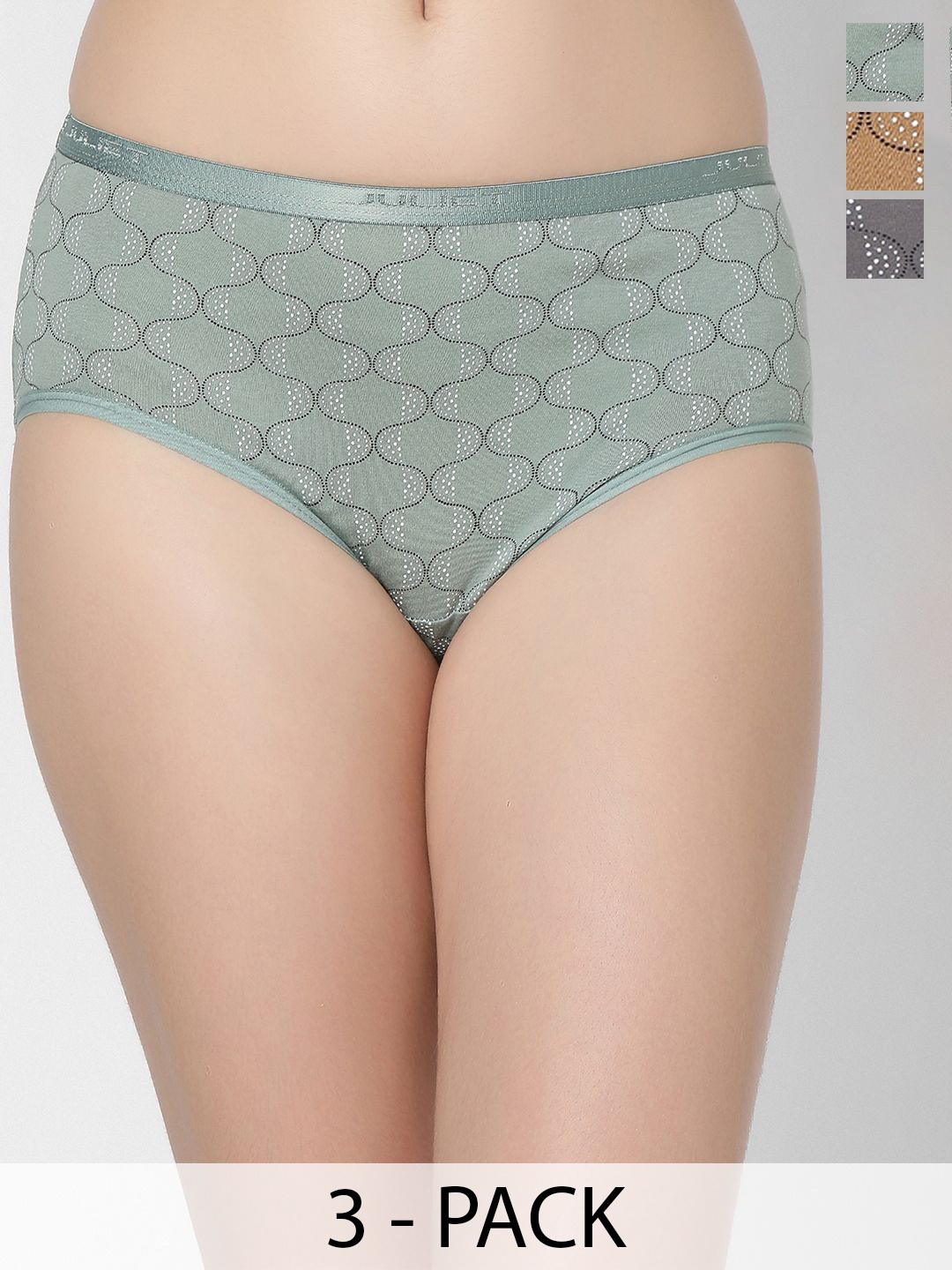 

Juliet Women 3Pcs Mid-Rise Hipster Briefs 6899-M, Assorted
