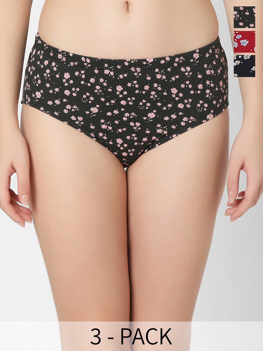 

Juliet Women Pack Of 3 Cotton Hipster Briefs, Brown