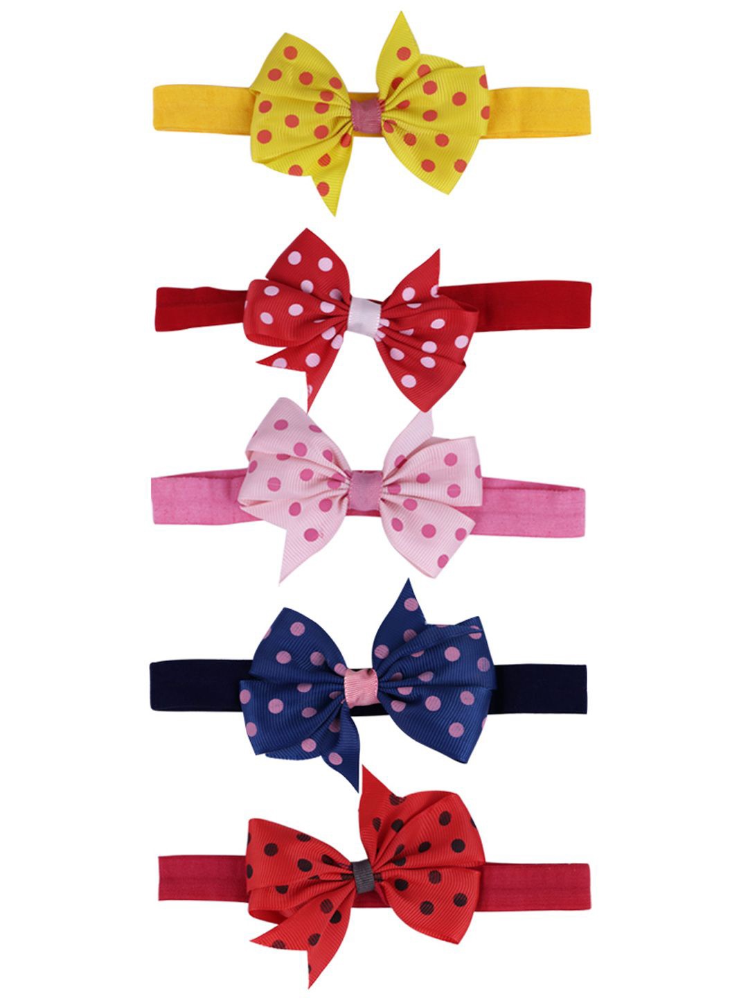 

Softwrap Girls Set of 5 Hairband, Pink