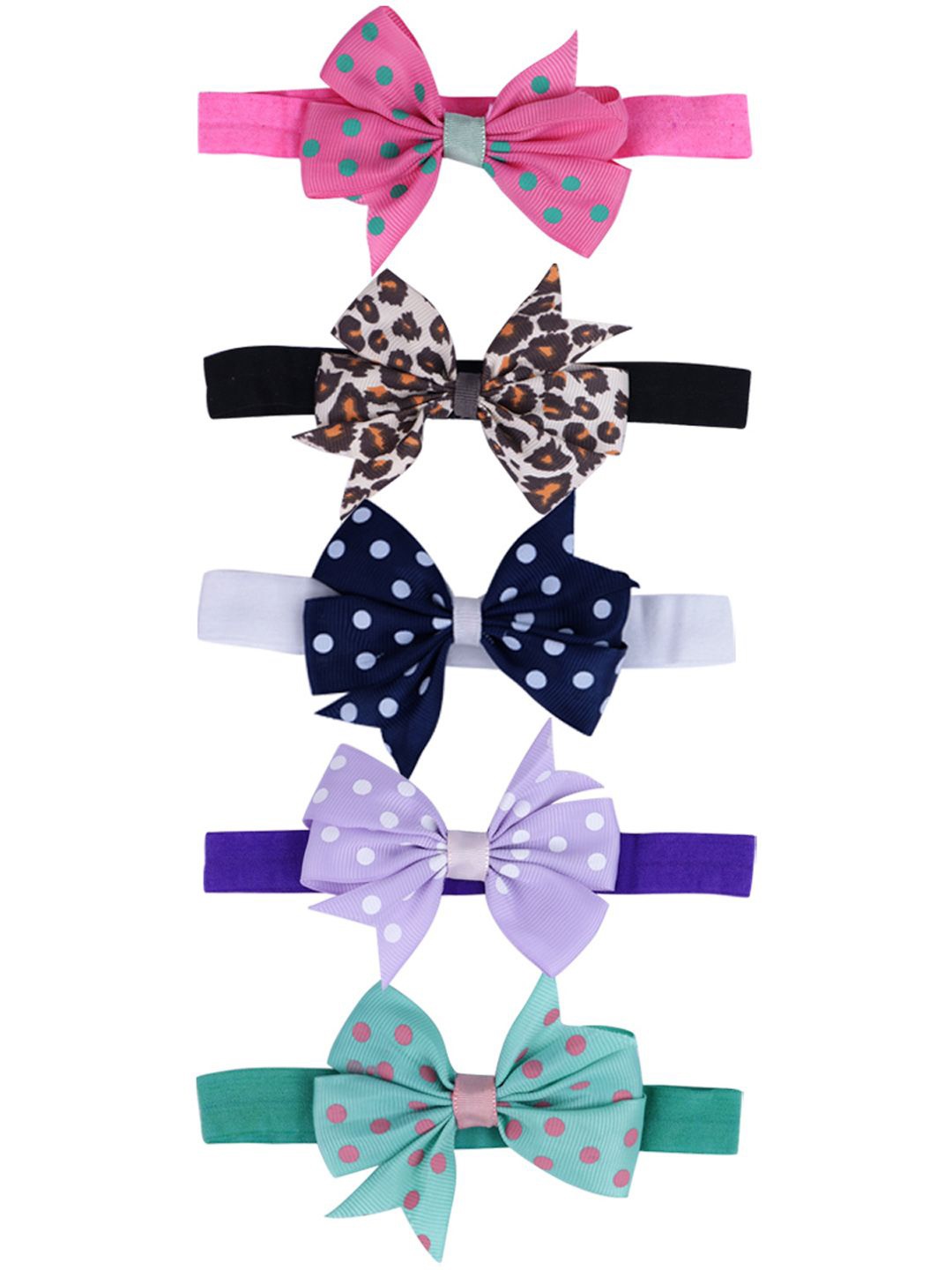 

Softwrap Girls Set of 5 Hairband, Blue