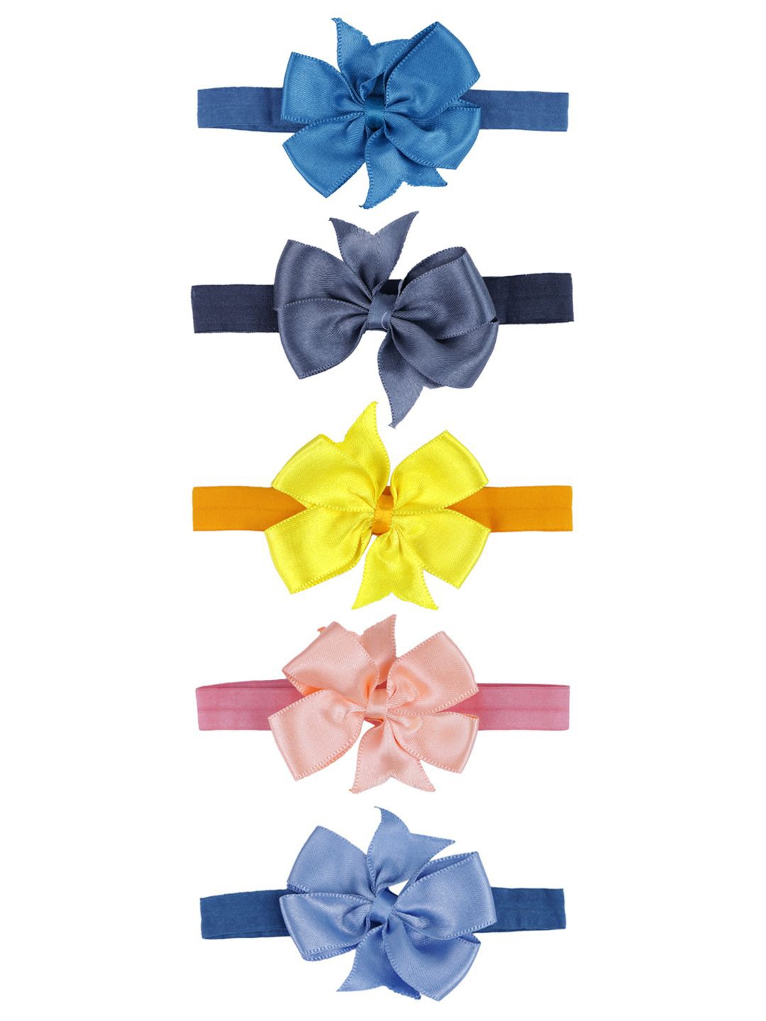 

Softwrap Girls Set Of 5 Hairband, Blue