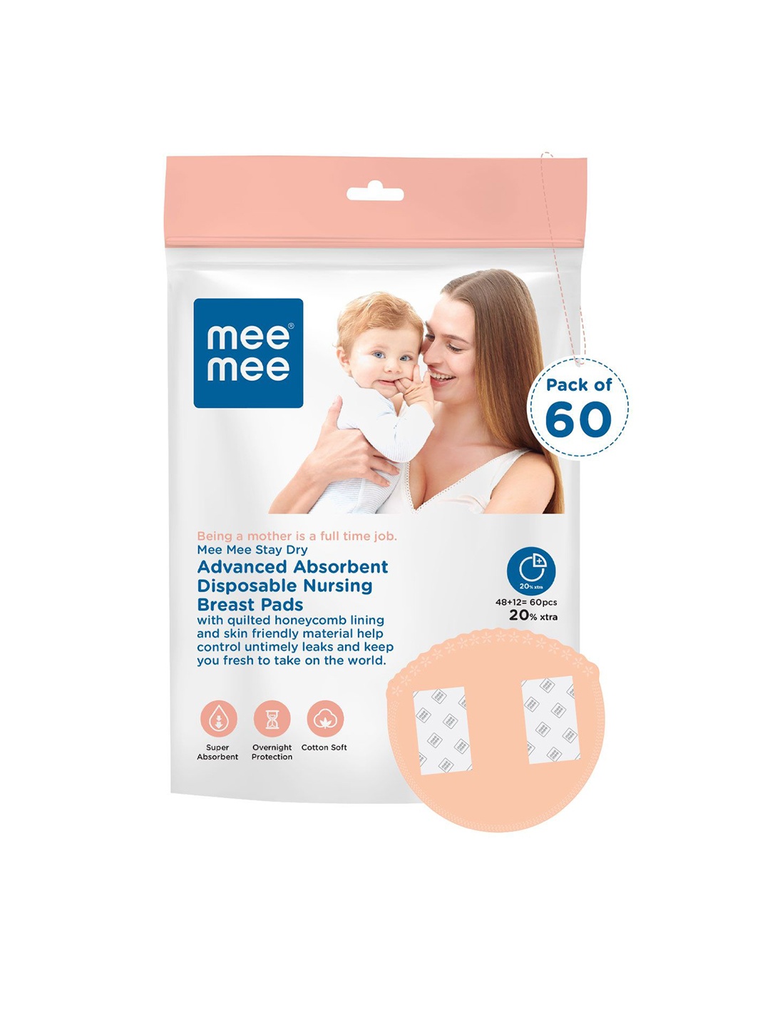 

MeeMee Set of 60 All Day Comfort Stick-On Lingerie accessories, Pink