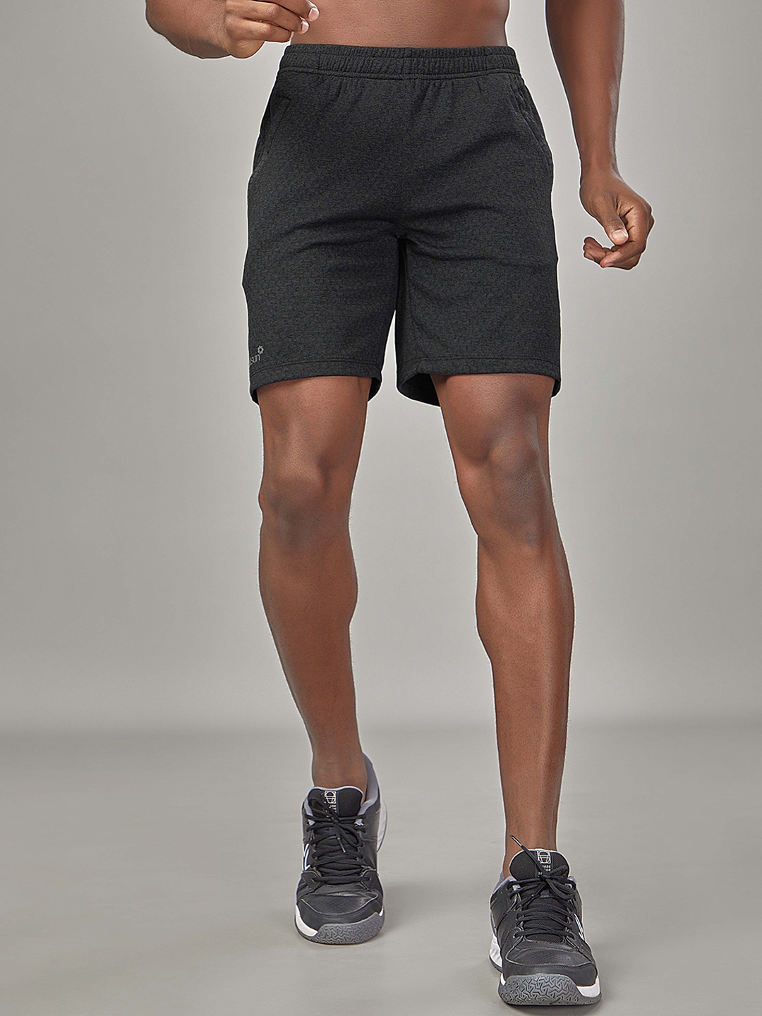 

SPORT SUN Men Mid-Rise Running Sports Shorts, Grey