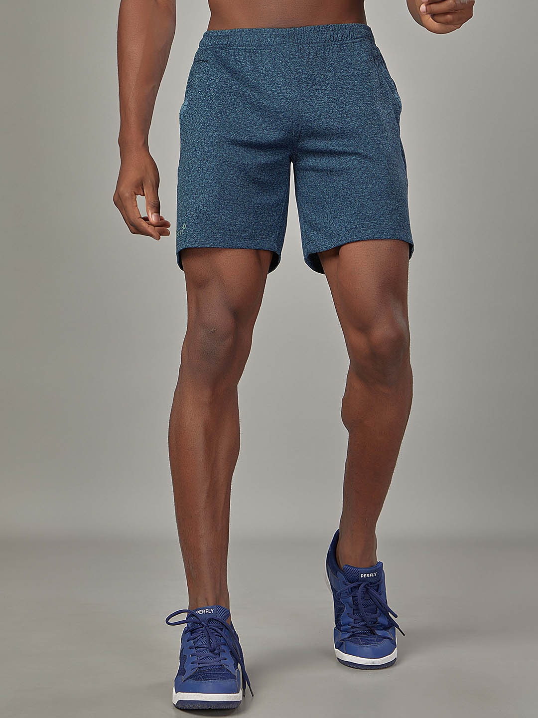 

SPORT SUN Men Mid-Rise Running Sports Shorts, Blue