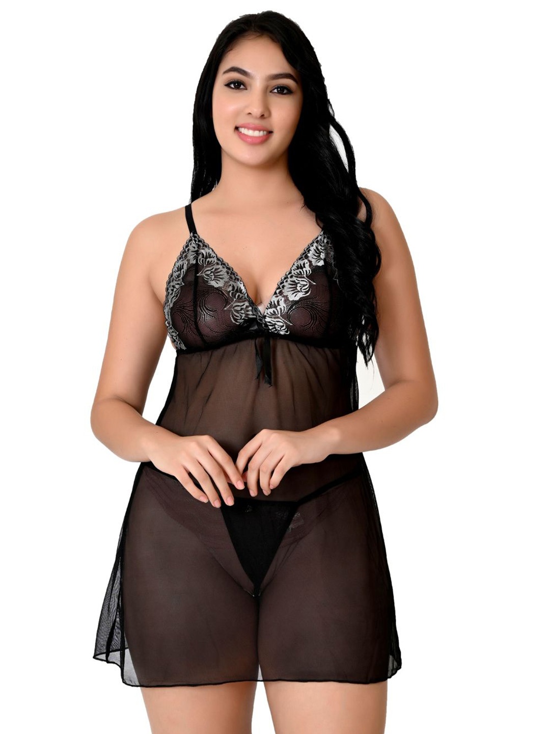 

Fihana Net Baby Doll, Black