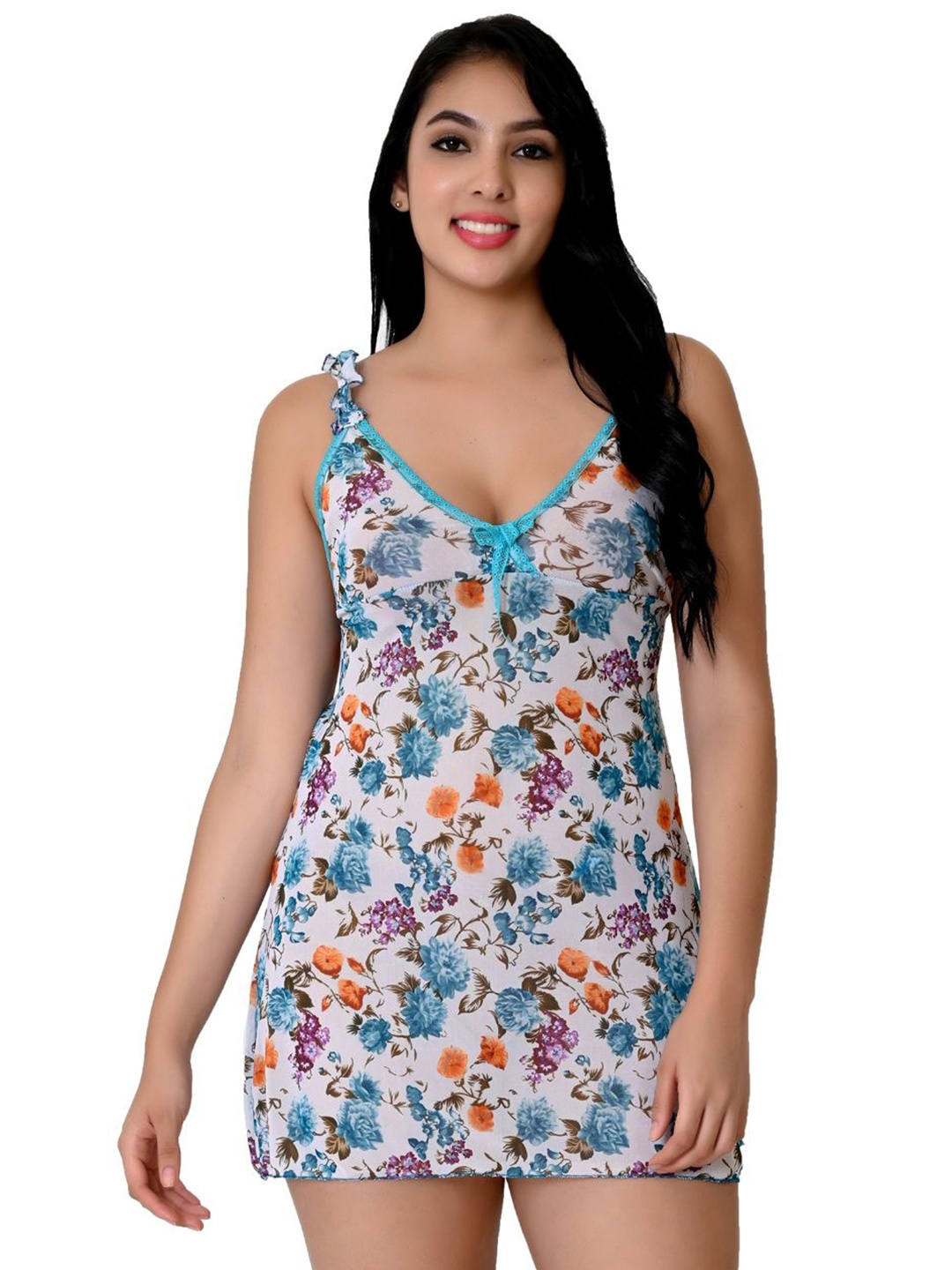 

Fihana Net Printed Baby Doll, Green