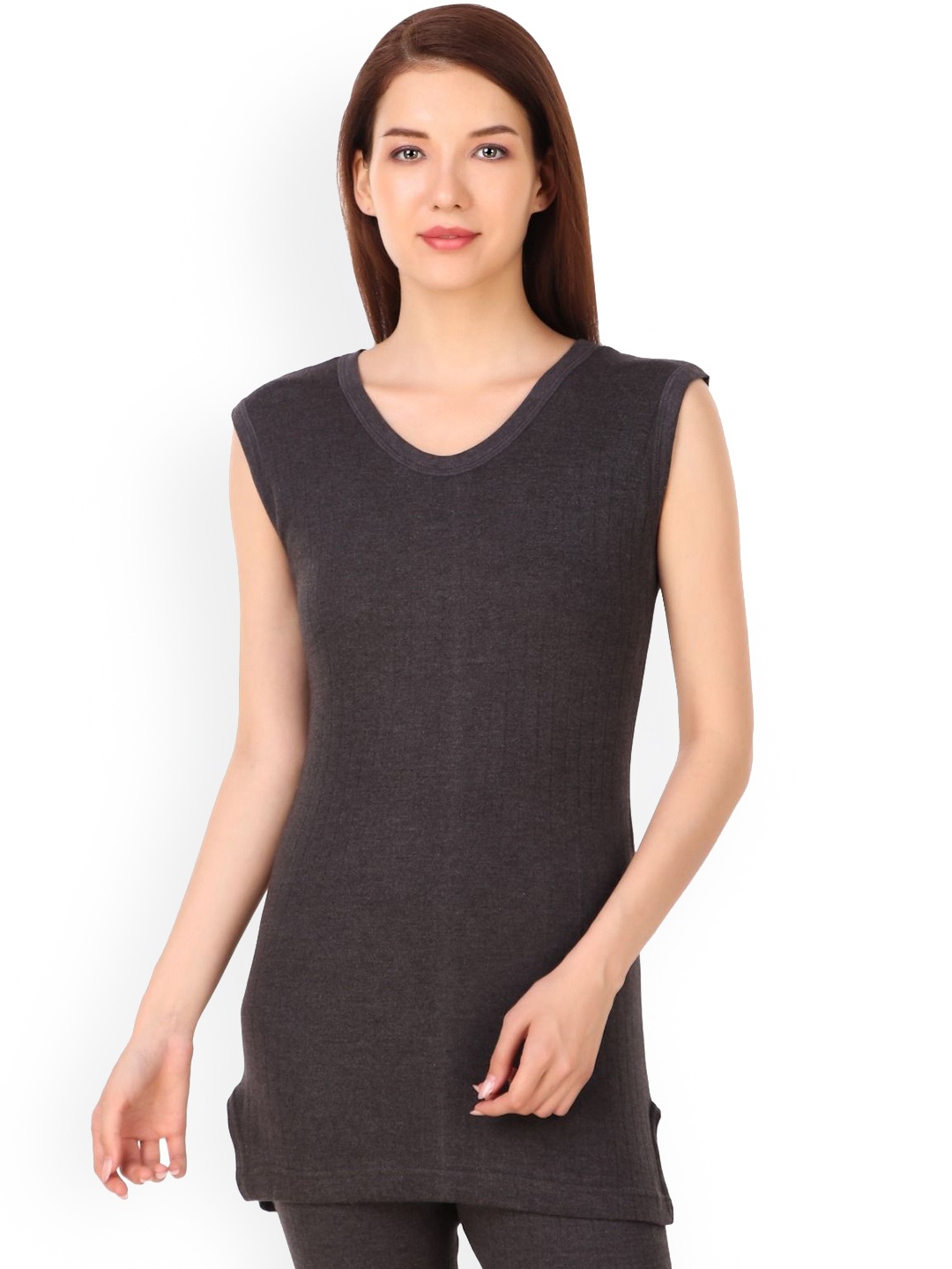 

inner element Women Sleeveless Thermal Top, Grey