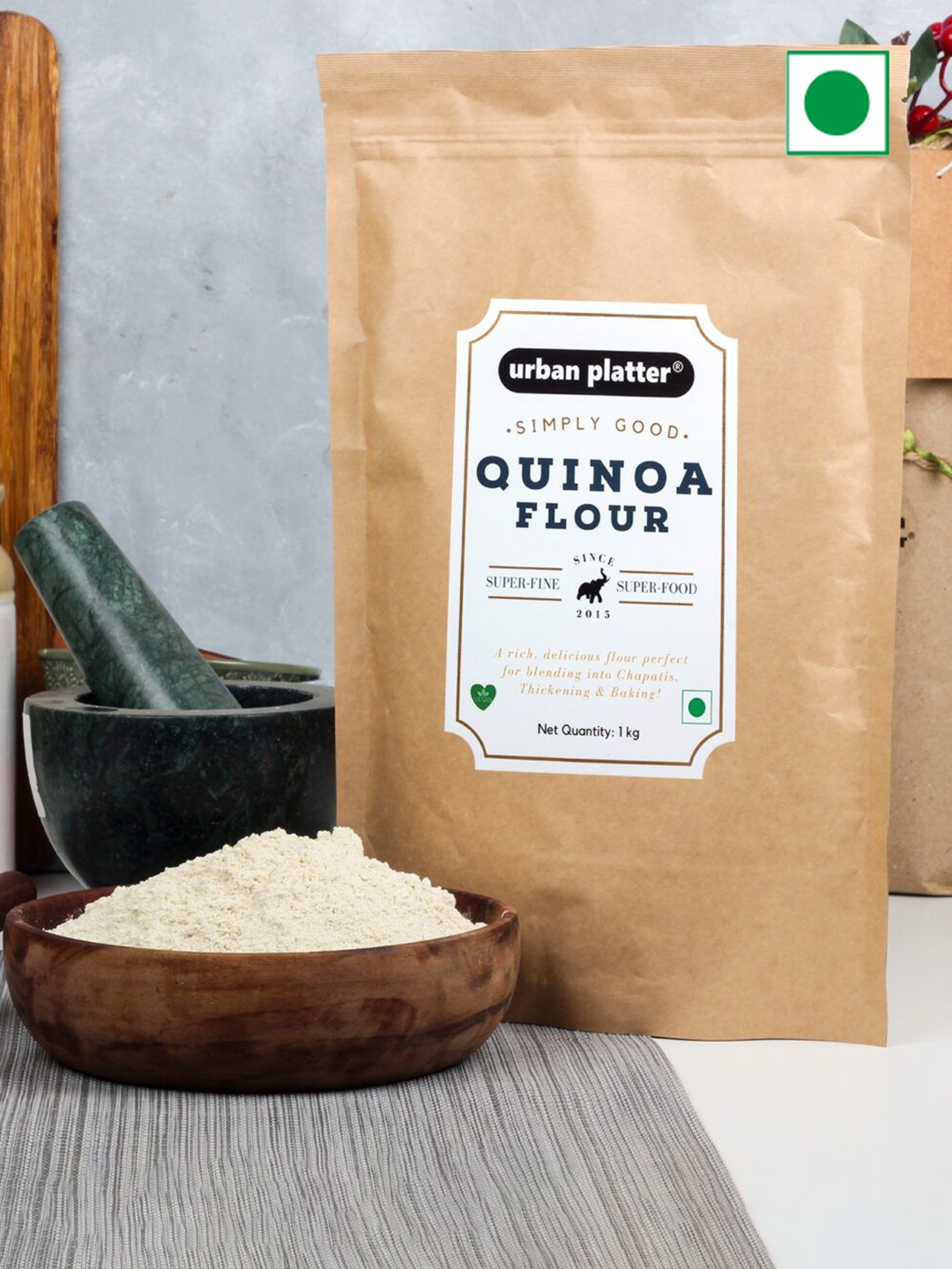 

URBAN PLATTER White Quinoa Flour-1Kg, Off white
