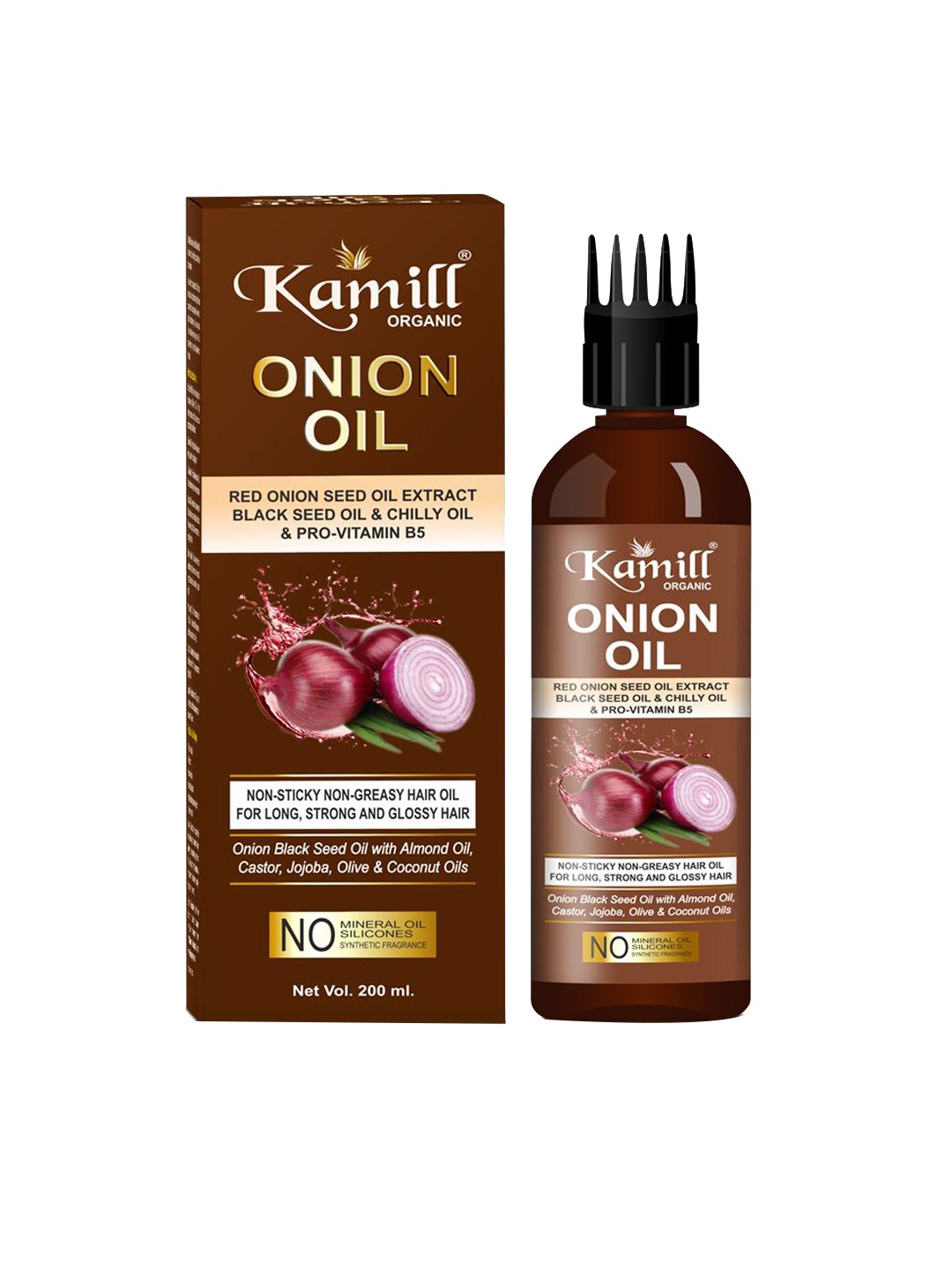 

KAMILL Onion Oil With Black Seed Oil - 200ml, Transparent