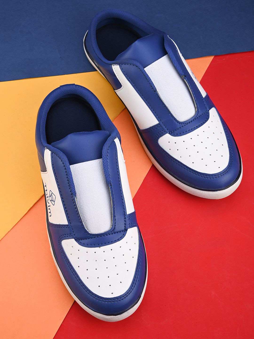 

mr.wonker Colourblocked Men Mule Sandels, Blue