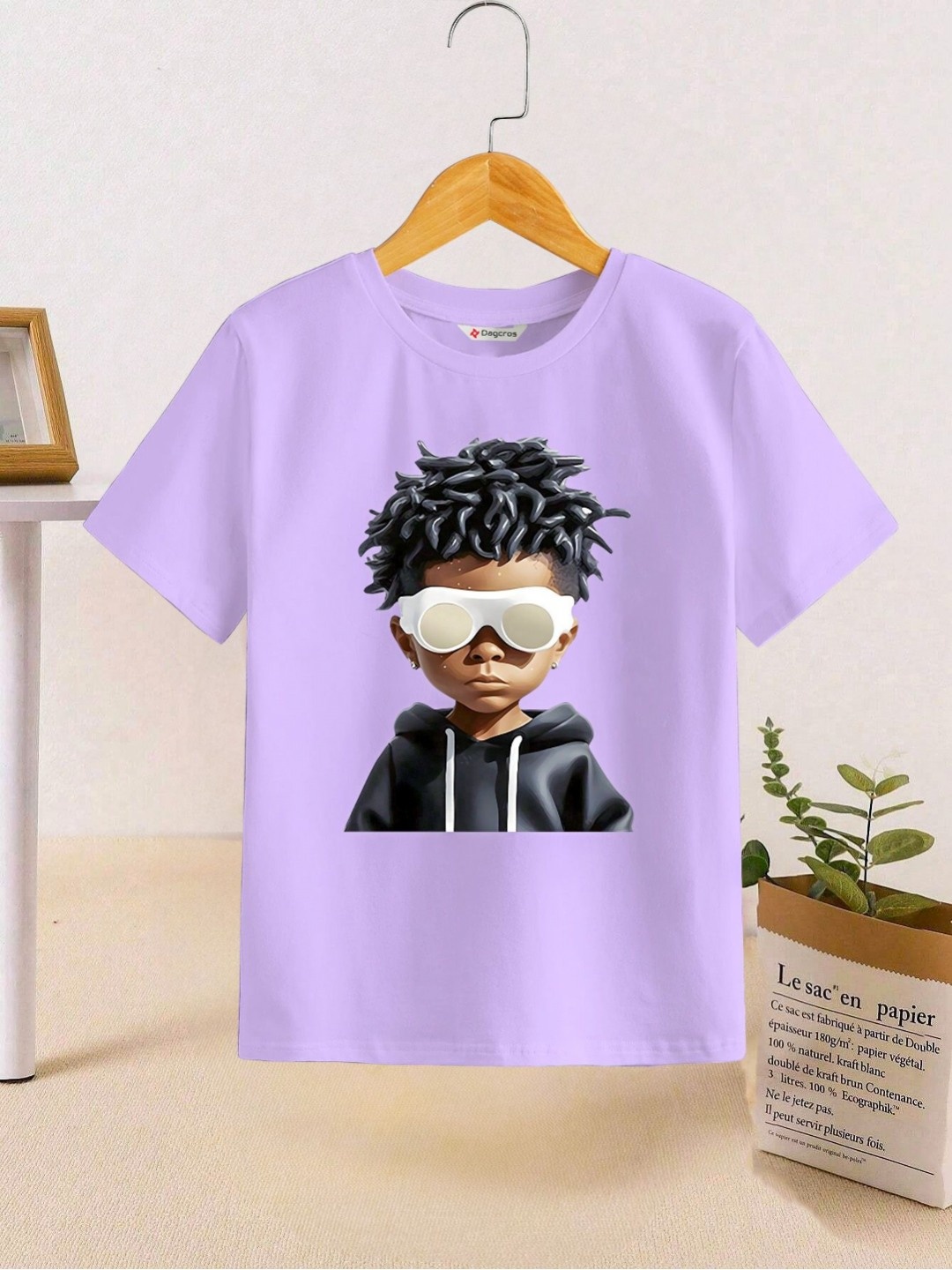 

BAESD Boys Printed T-shirt, Lavender
