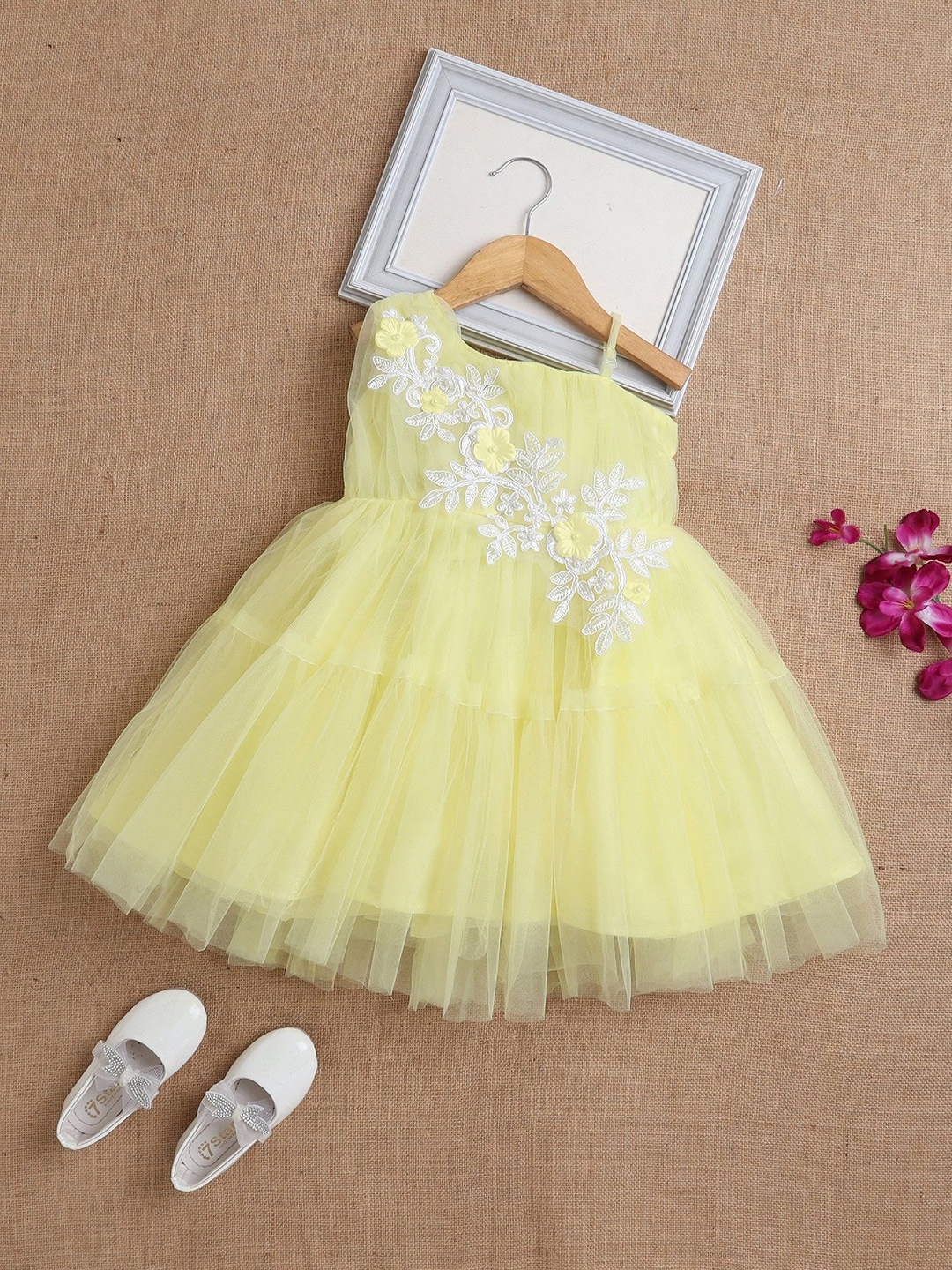 

The Magic Wand Girls Fit & Flare Dress, Yellow