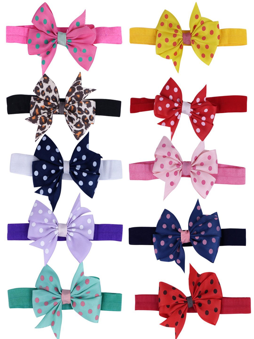 

Softwrap Girls Multicoloured Set of 10 Hairband, Red