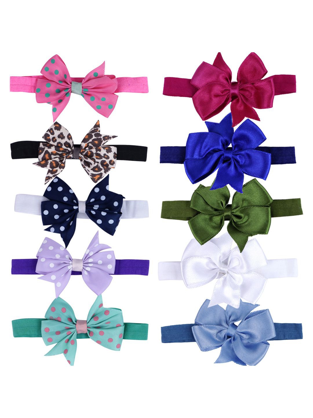 

Softwrap Girls Multicoloured Set of 10 Hairband, Blue