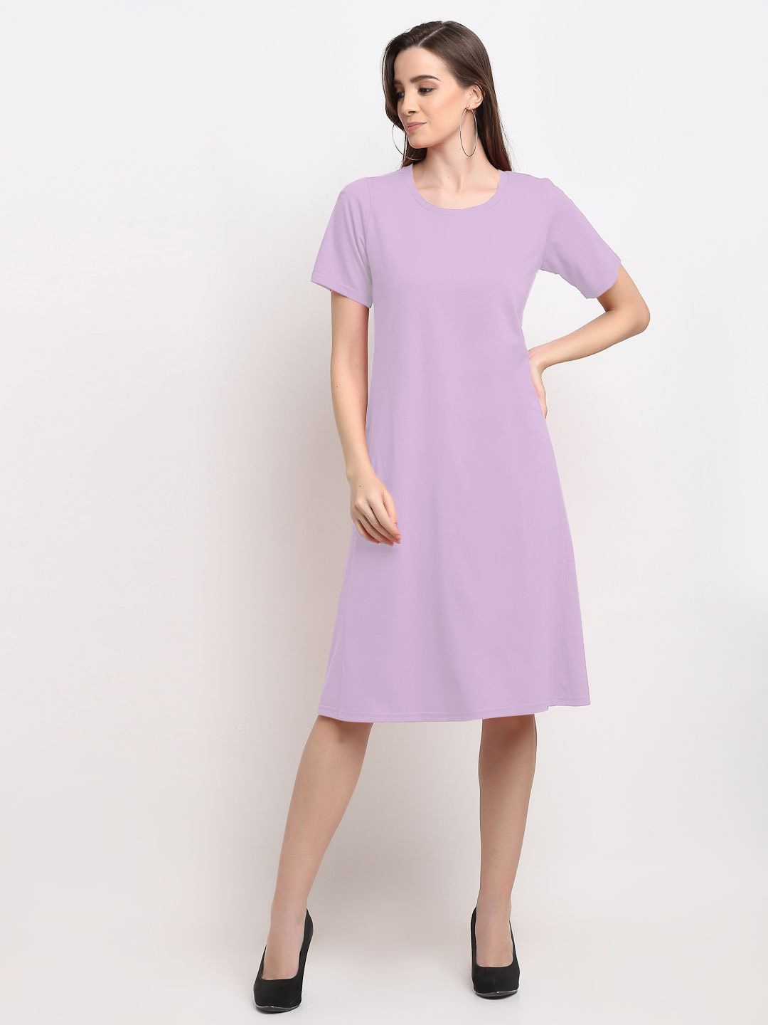 

BRINNS Pure Cotton A-Line Dress, Lavender