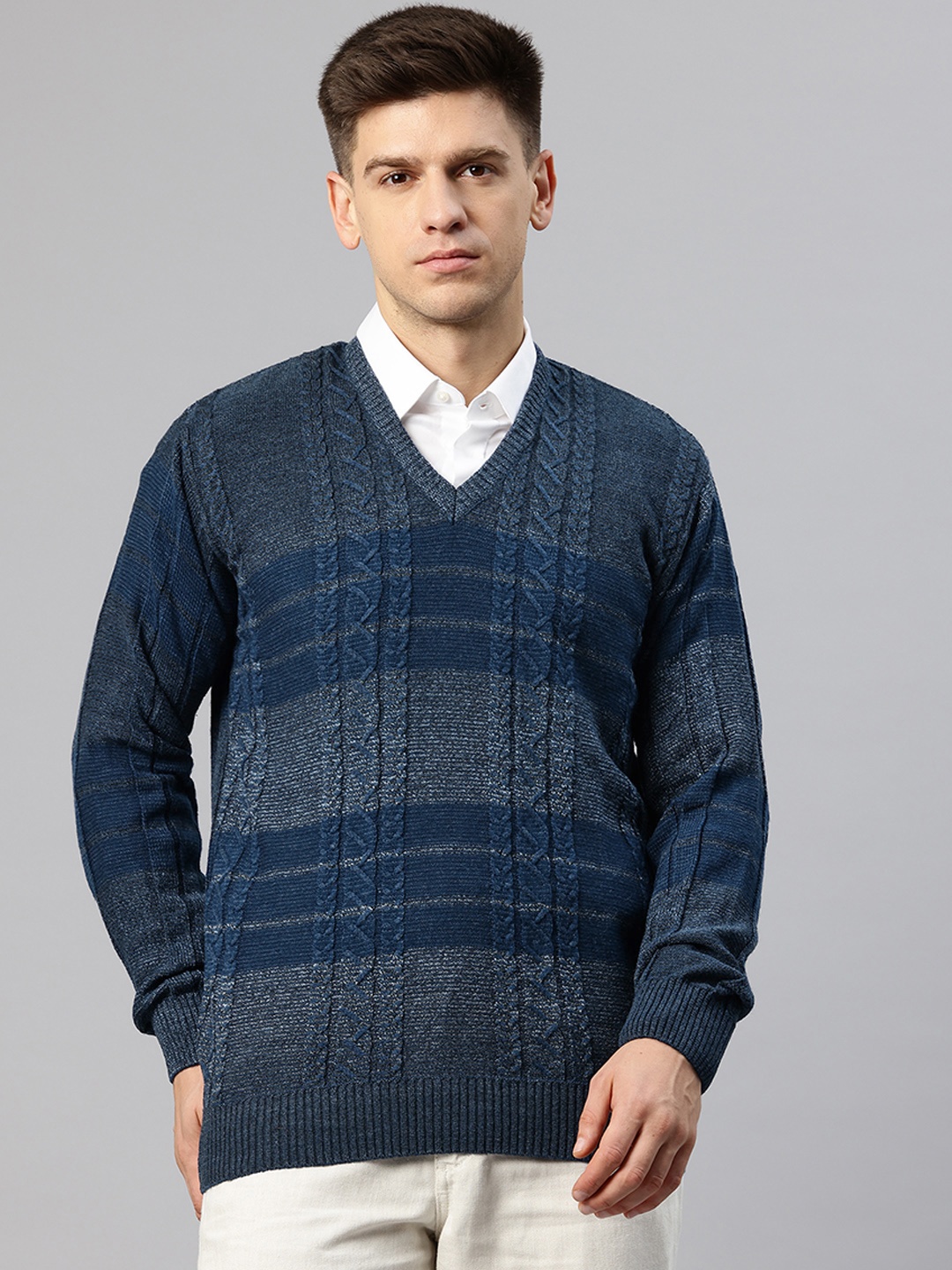 

Smart Casual Men's Sweater, Blue