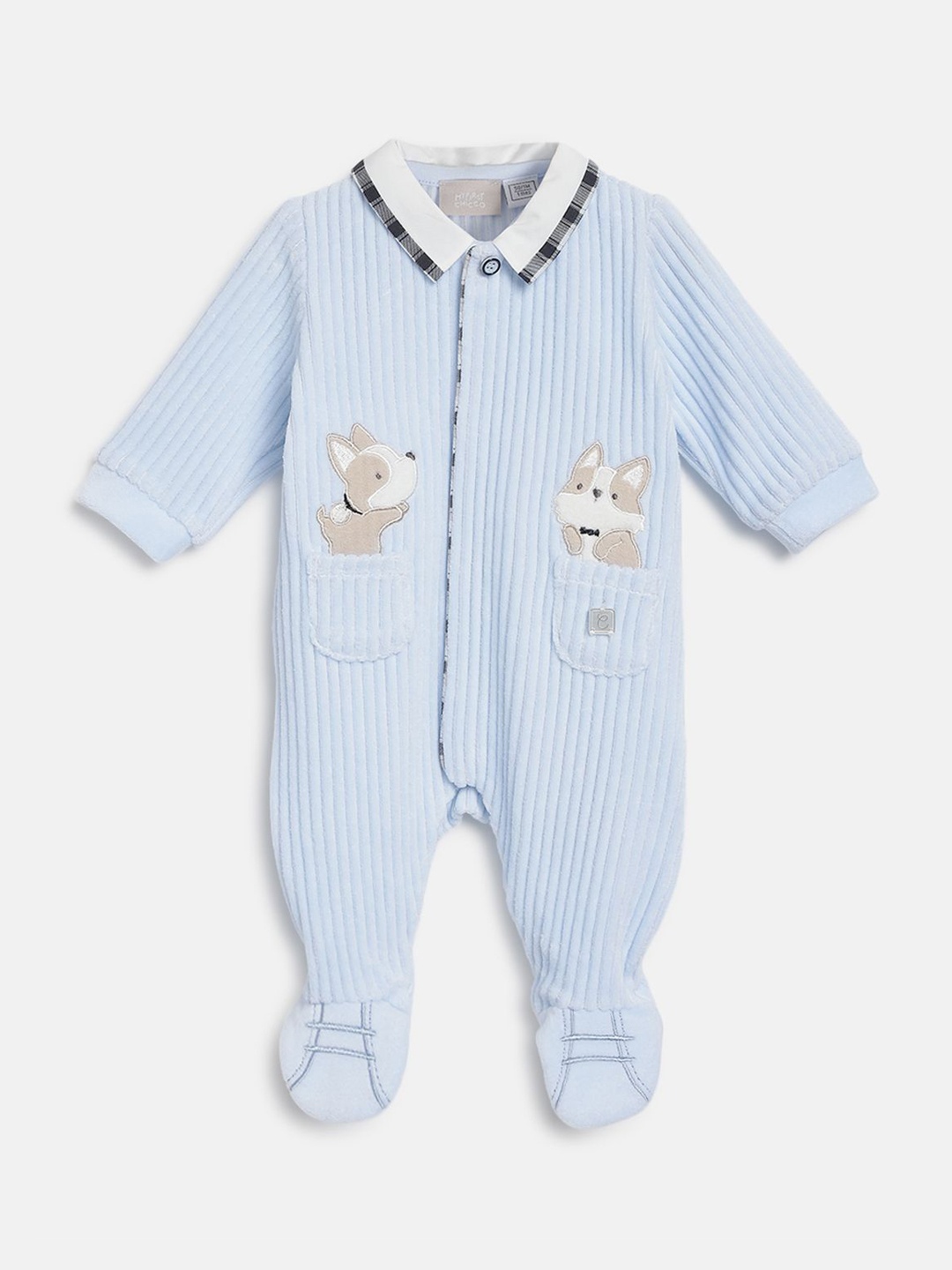 

Chicco Boys Embroidered Sleepsuit, Blue