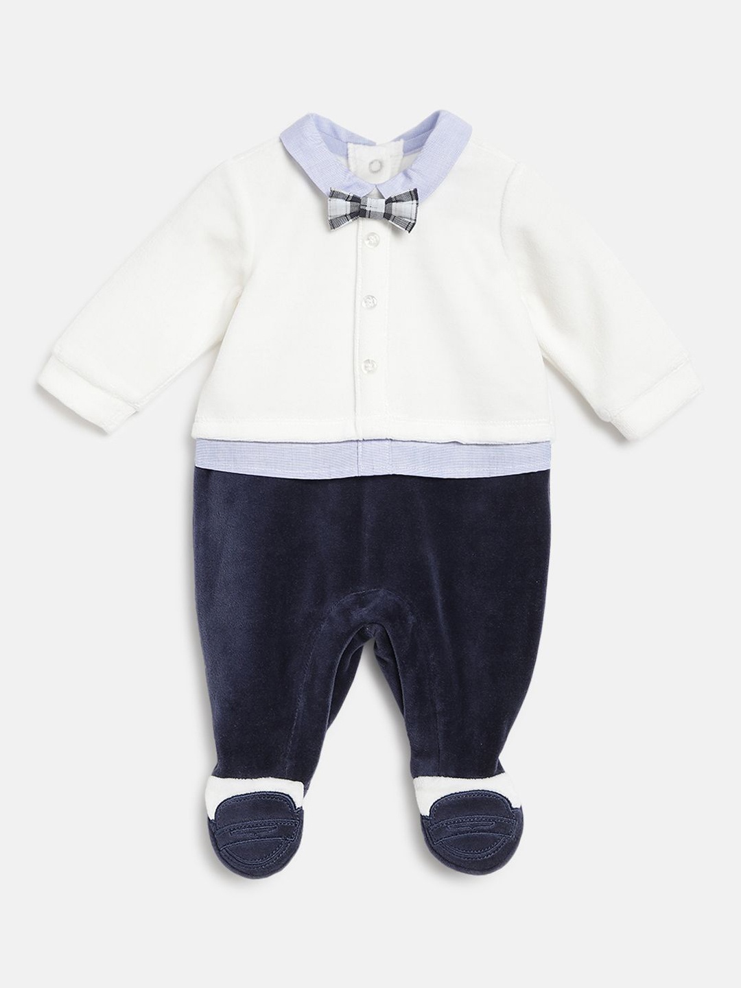 

Chicco Boys Leg Opening Sleepsuit, White