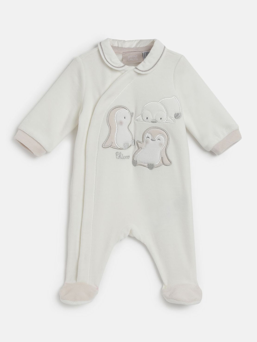 

Chicco Unisex Kids Embroidered Sleepsuit, Cream
