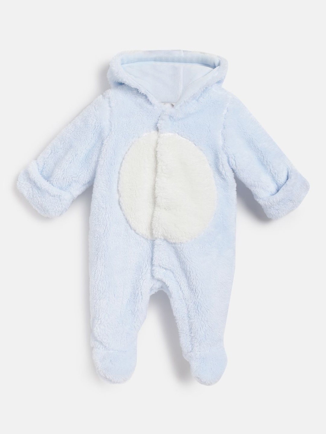 

Chicco Boys Solid Front Opening Sleepsuit, Blue
