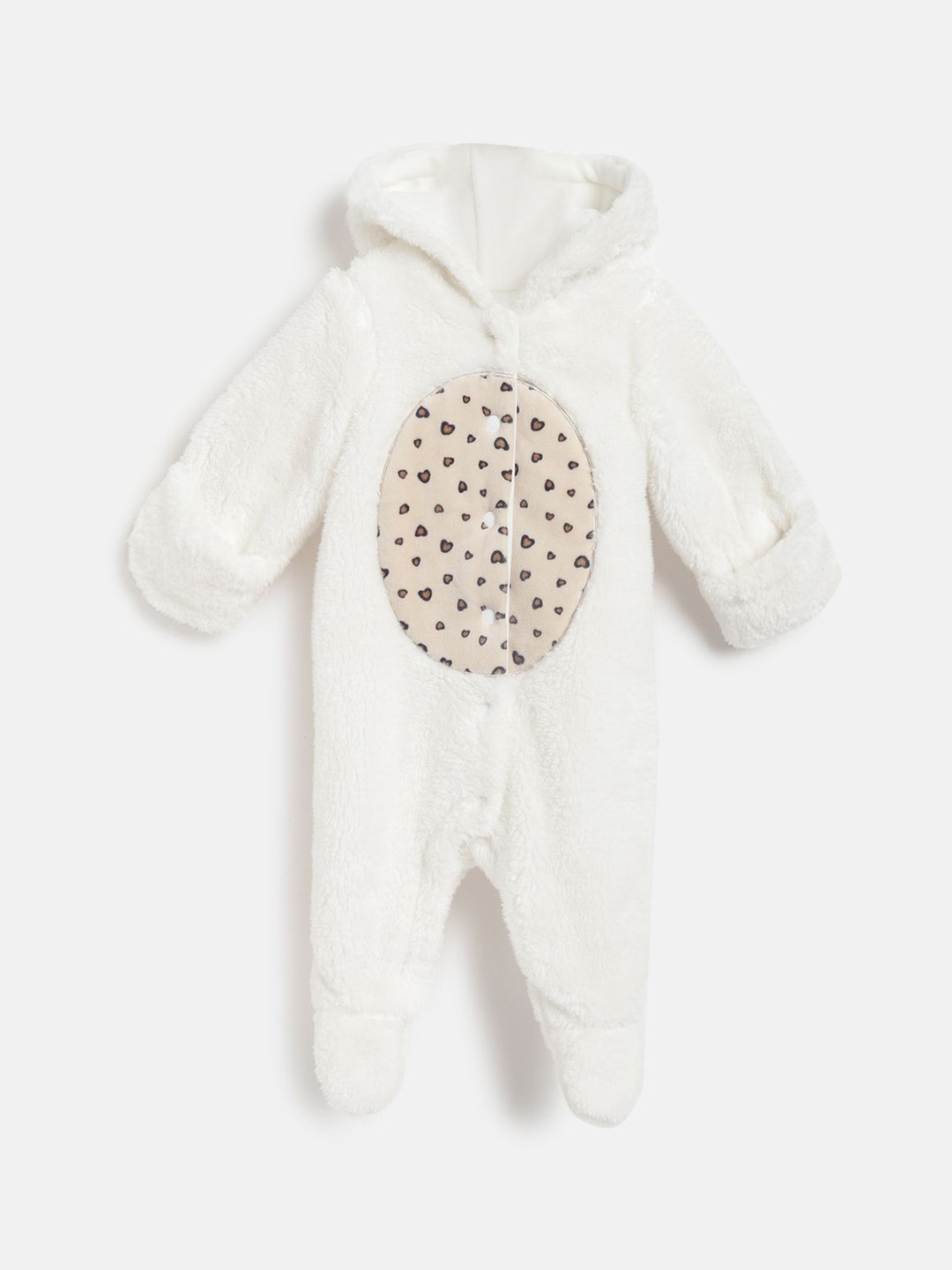

Chicco Girls Printed Sleepsuit, Off white