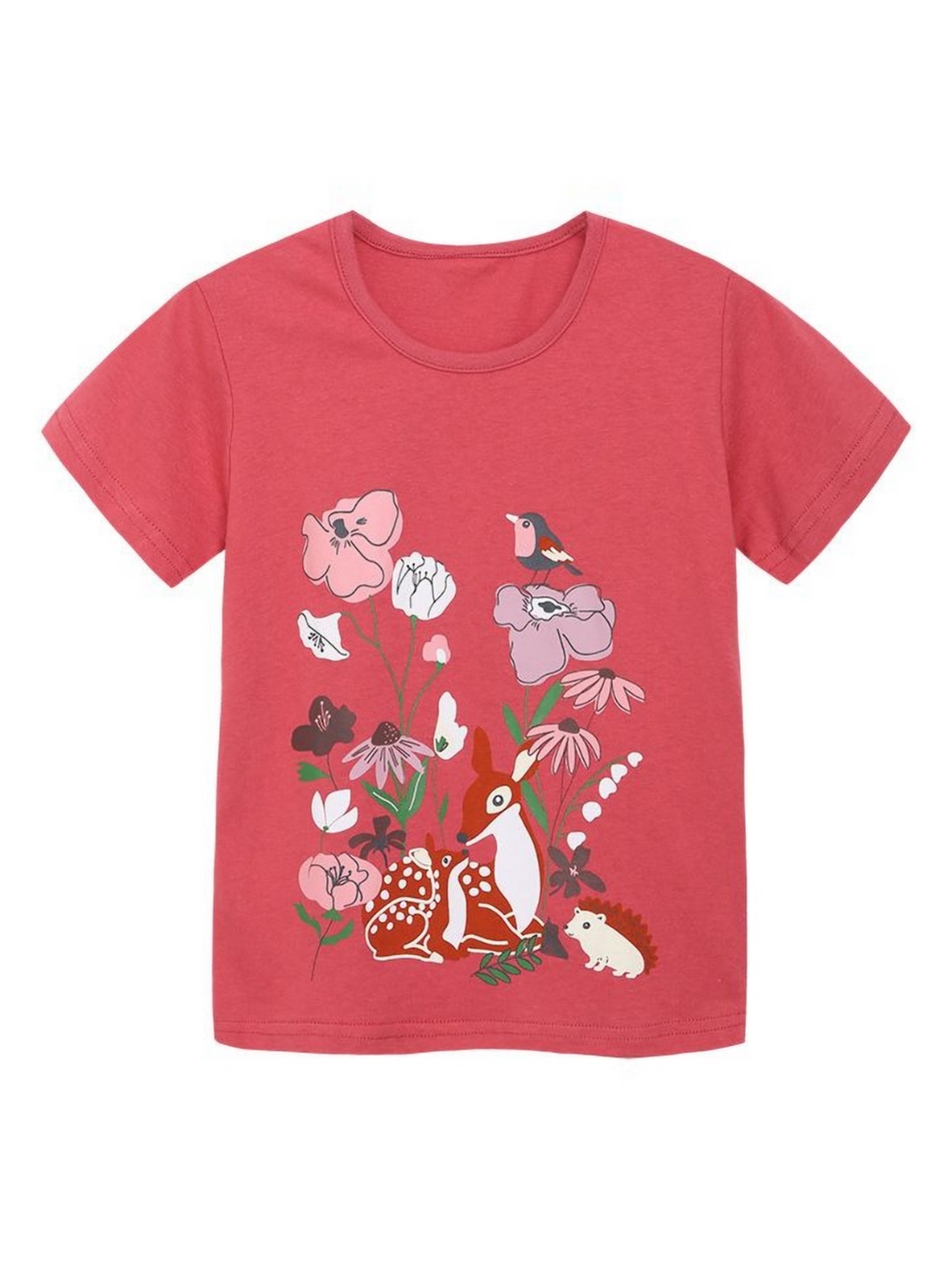 

StyleCast Girls Graphic Printed Round Neck T-shirt, Rust