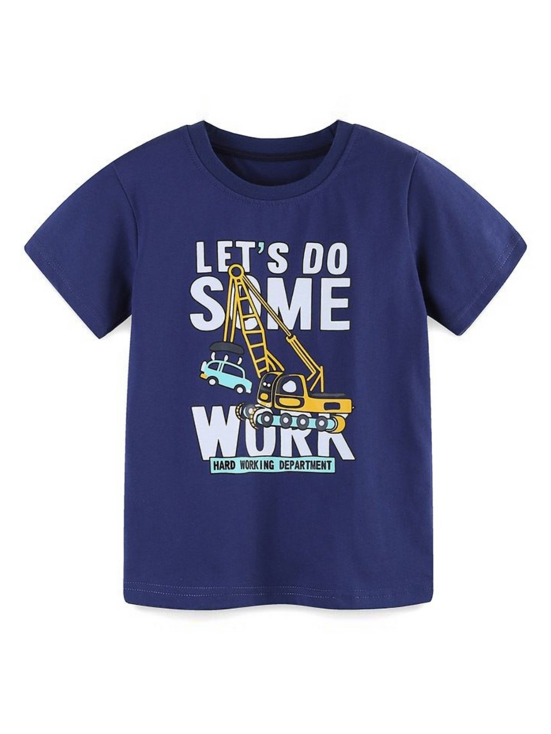 StyleCast Boys Typography Printed Round Neck T-shirt, Blue