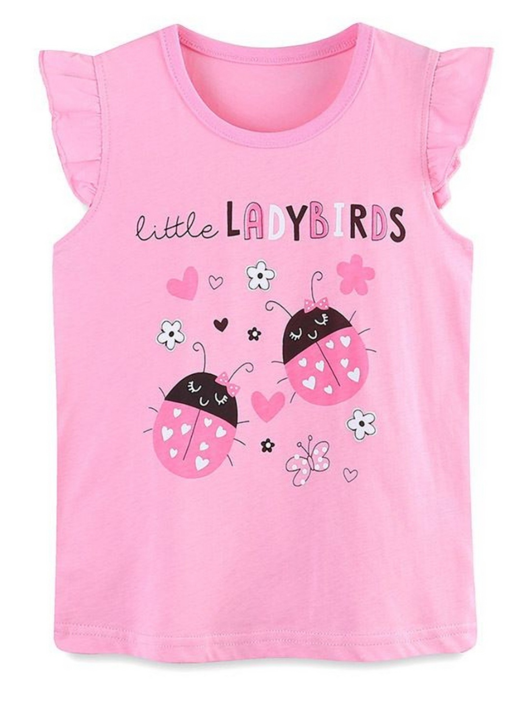 

StyleCast Girls Floral Printed Round Neck T-shirt, Pink