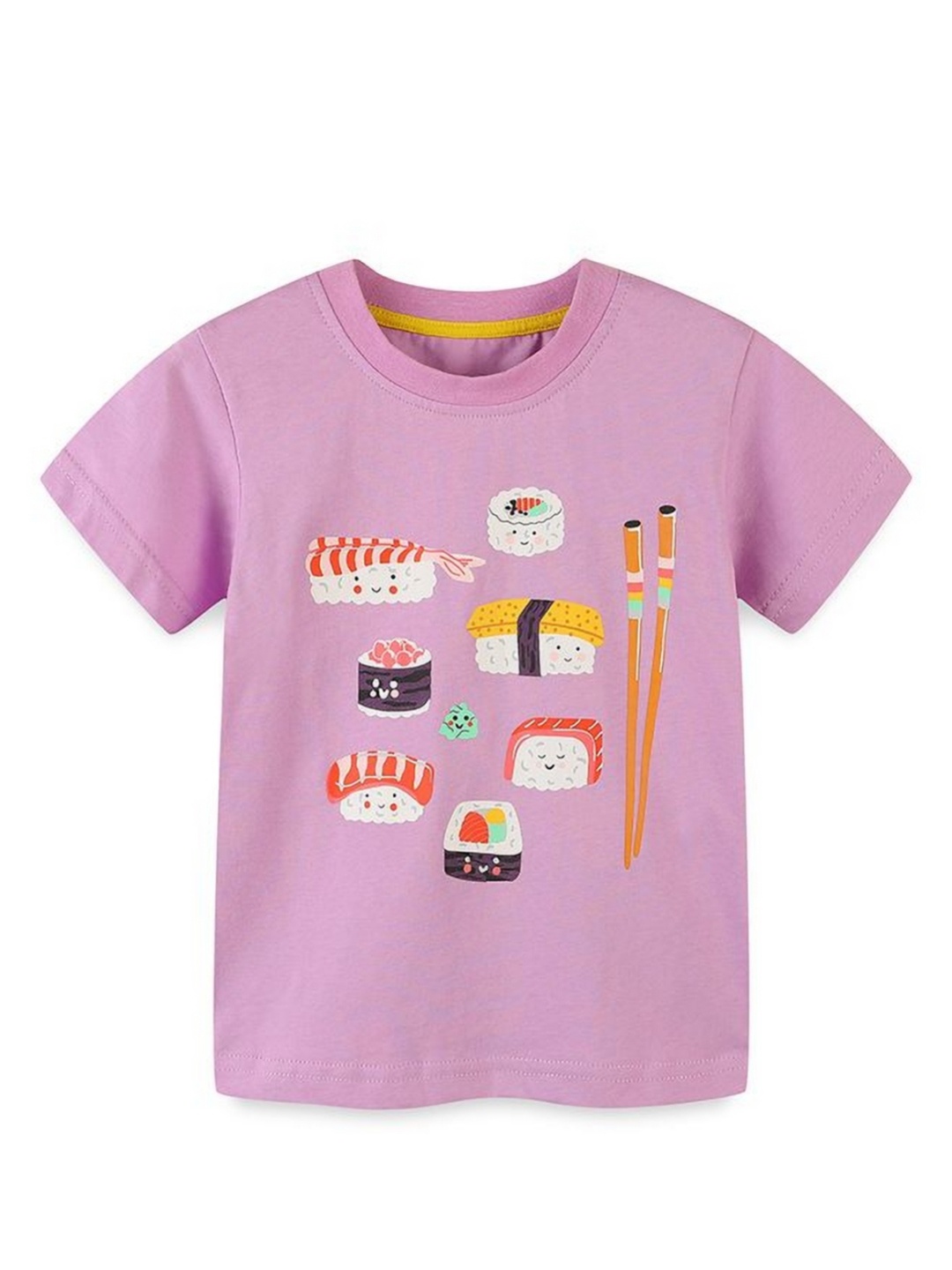 

StyleCast Girls Graphic Printed Round Neck T-shirt, Purple