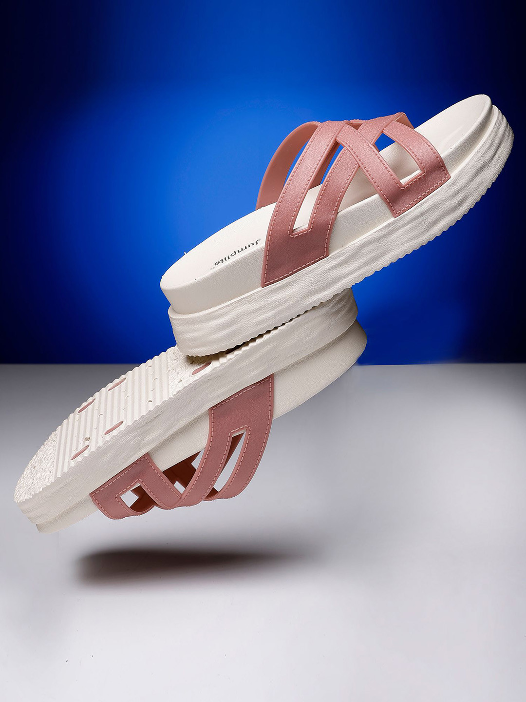 

JUMPLITE Women Comfort Heel Sandals, Coral