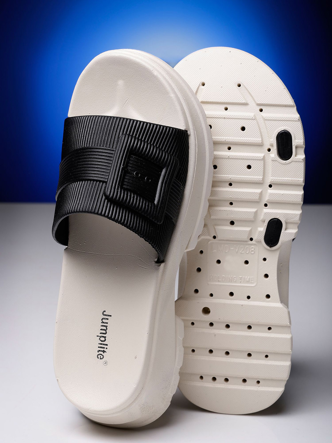 

JUMPLITE PVC Casual Sandals, White