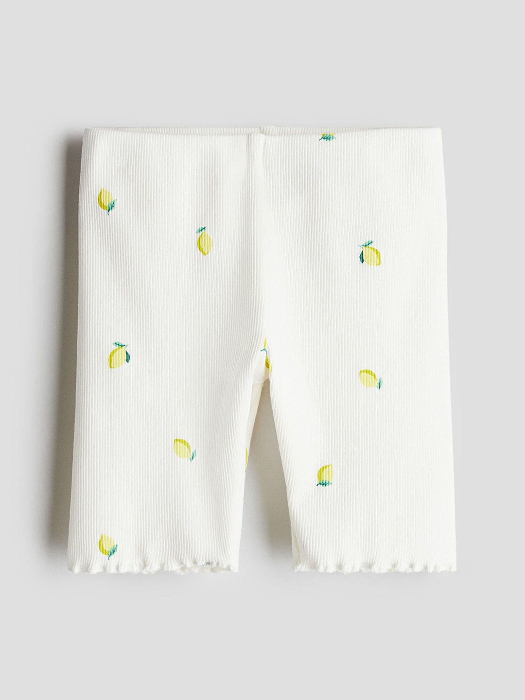 

H&M Girls Washed-Look Cycling Shorts, White
