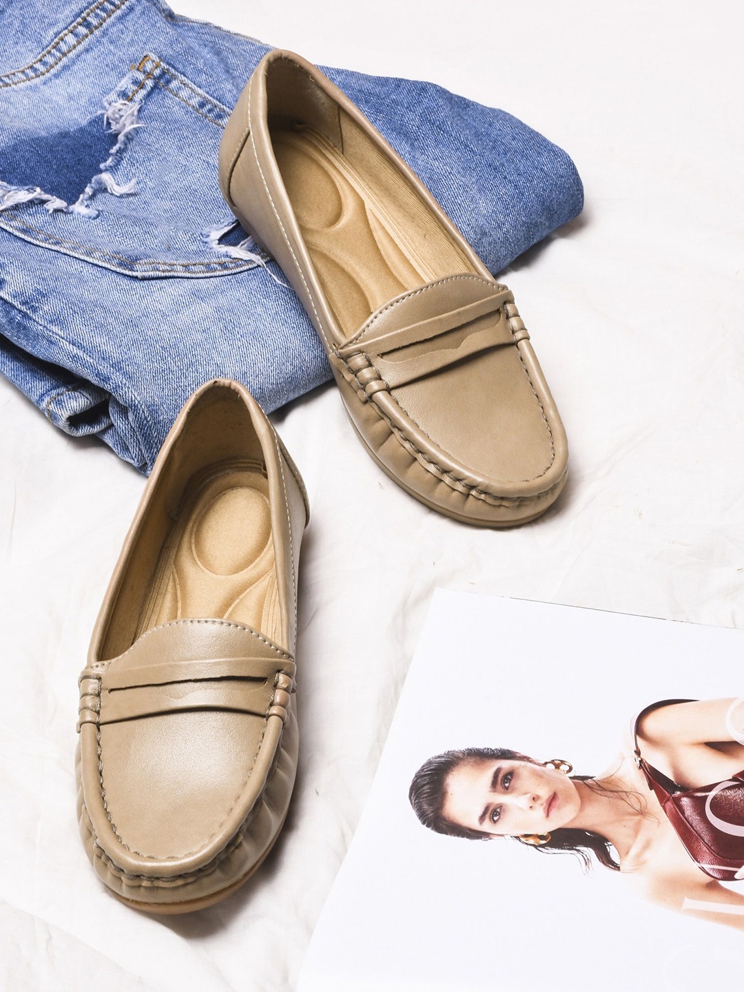 

Try Me Women Casual Loafers, Beige