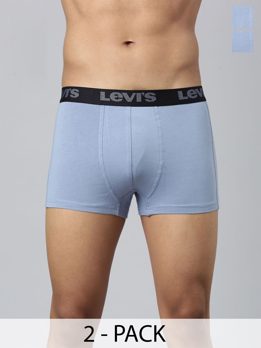 

Levi's 067 Pack of 2 Active Trunk for Men, Comfort & Smartskin Technology, Blue