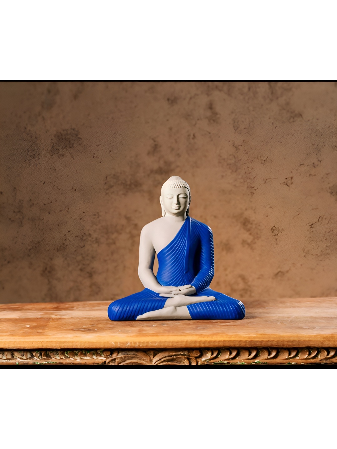 

SANKALAN CREATIONS Grey & Blue Religious Idol Showpiece