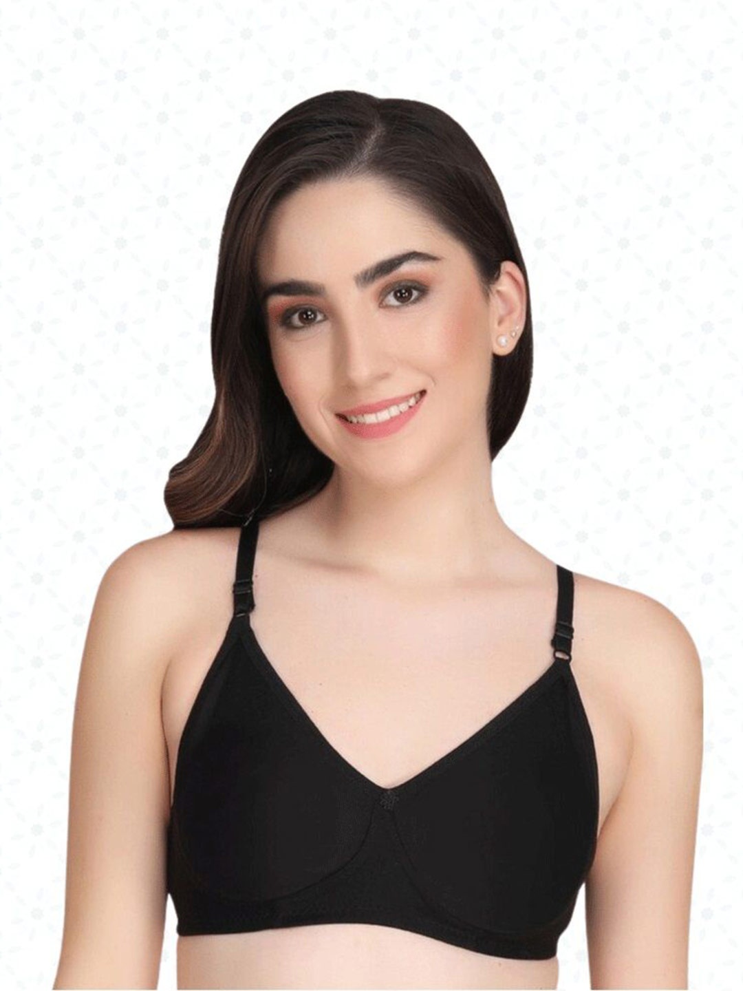

Designer Bugs Women Bra Medium Coverage Lightly Padded, Black
