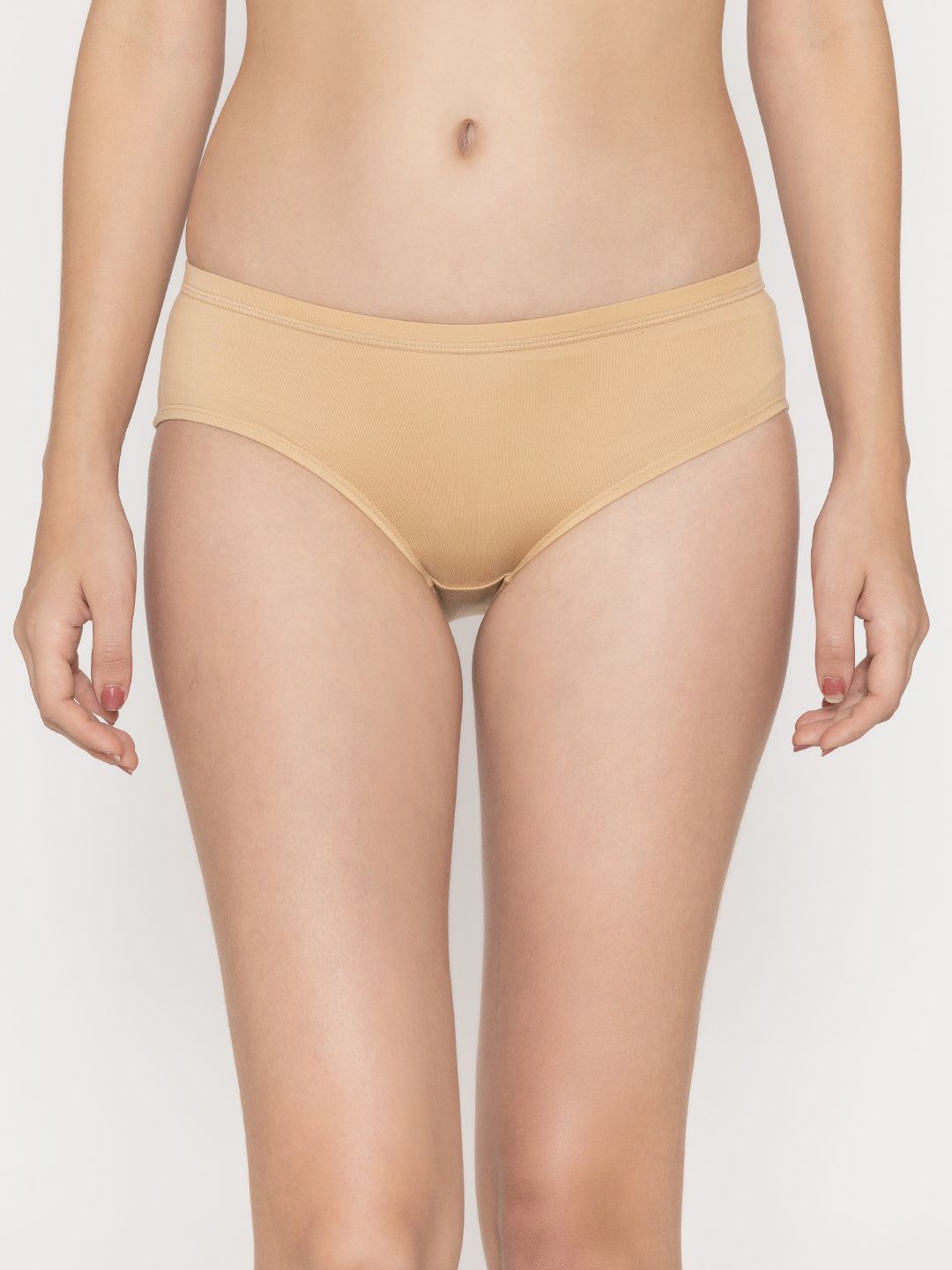 

Kalyani Pack Of 3 Women Ribbed Hipster Briefs OLVRP3V033S, Nude