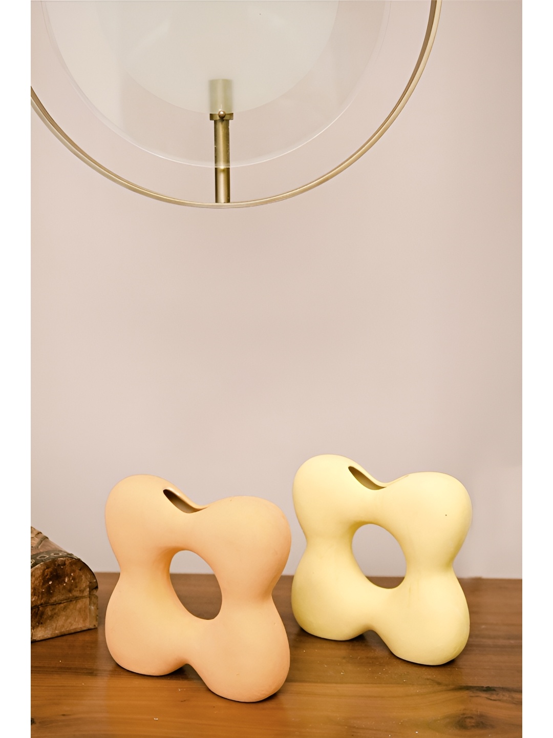 

ArteCasa Orange Ceramic Star Shaped Vases