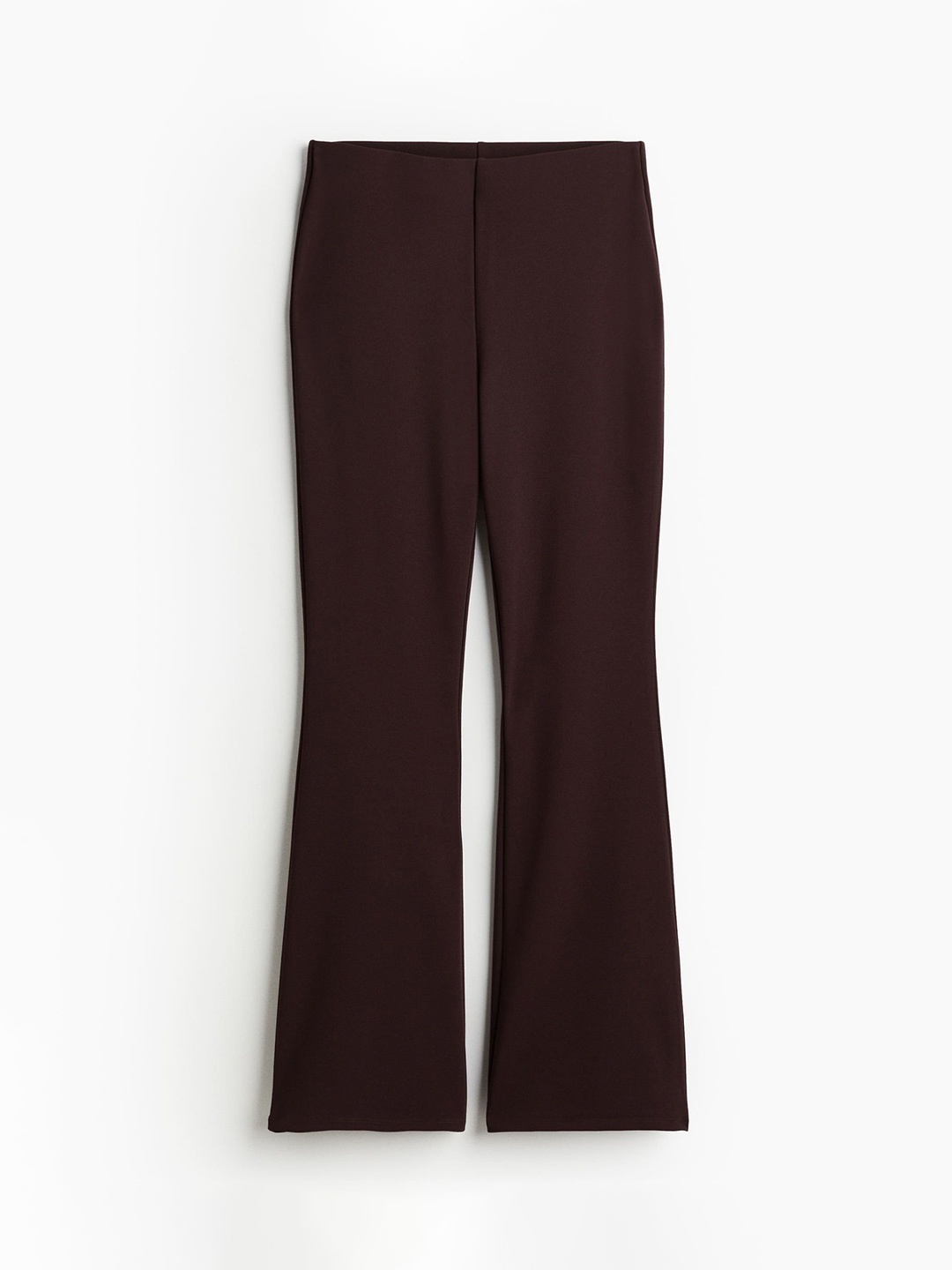 

H&M Women Hight Rise Flared Leggings, Maroon