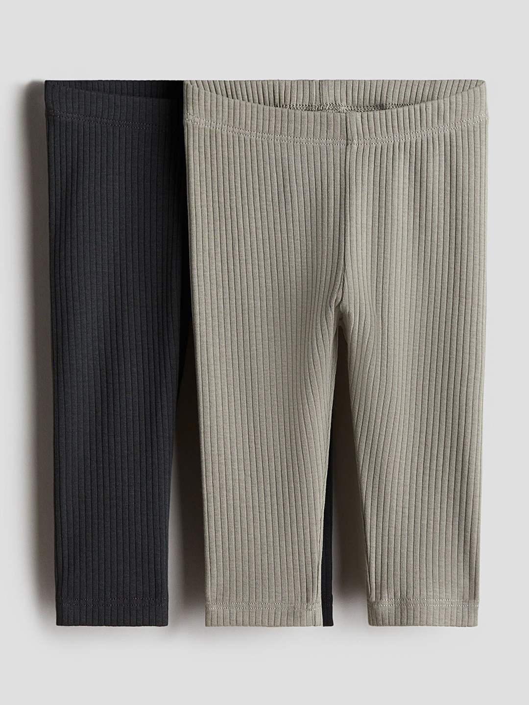 

H&M Pack Of 2 Girls Ankle Length Leggings, Grey