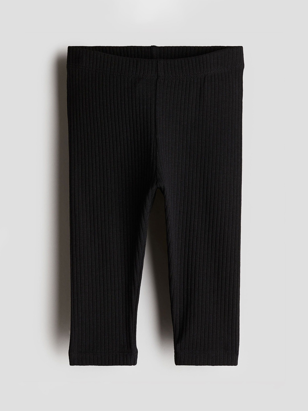 

H&M Infants Boys Ribbed Cotton Leggings, Black