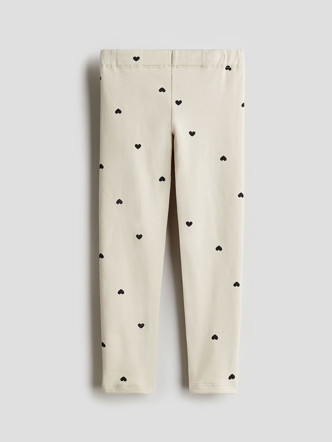 

H&M Girls Brushed-Inside Leggings, Beige