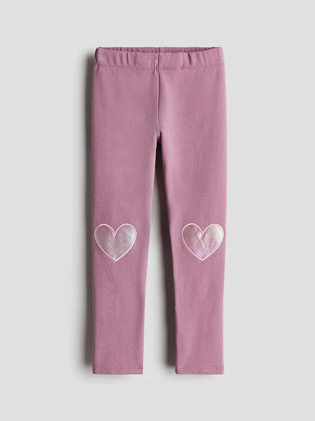 

H&M Girls Solid Leggings, Pink