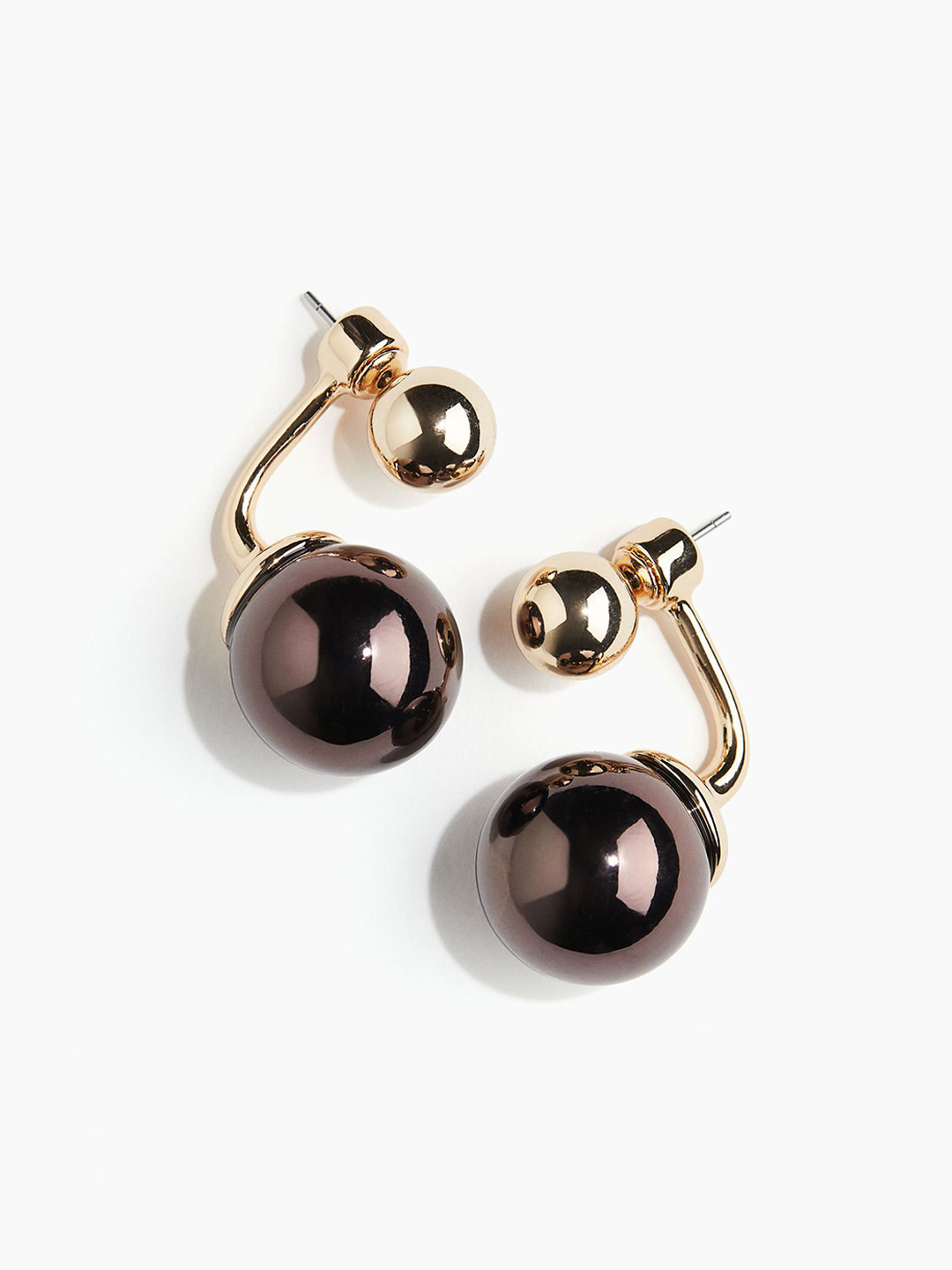 

H&M Sphere-Detail Stud Earrings, Gold
