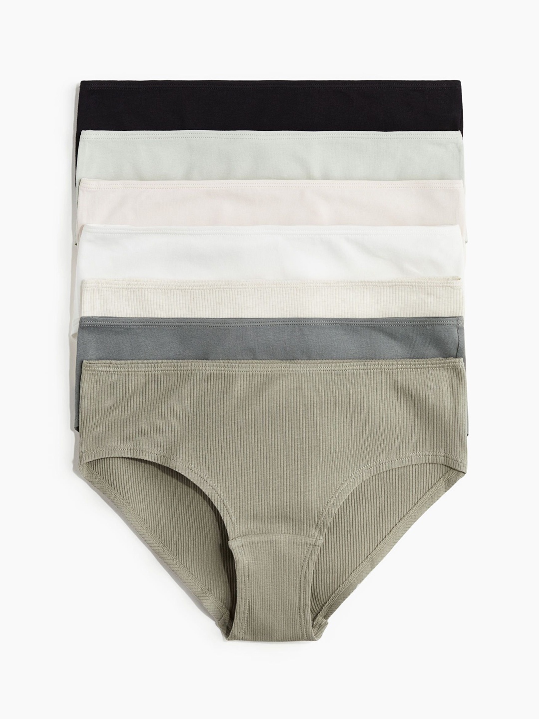 

H&M 7-Pack Hipster Briefs 0688728066, Grey