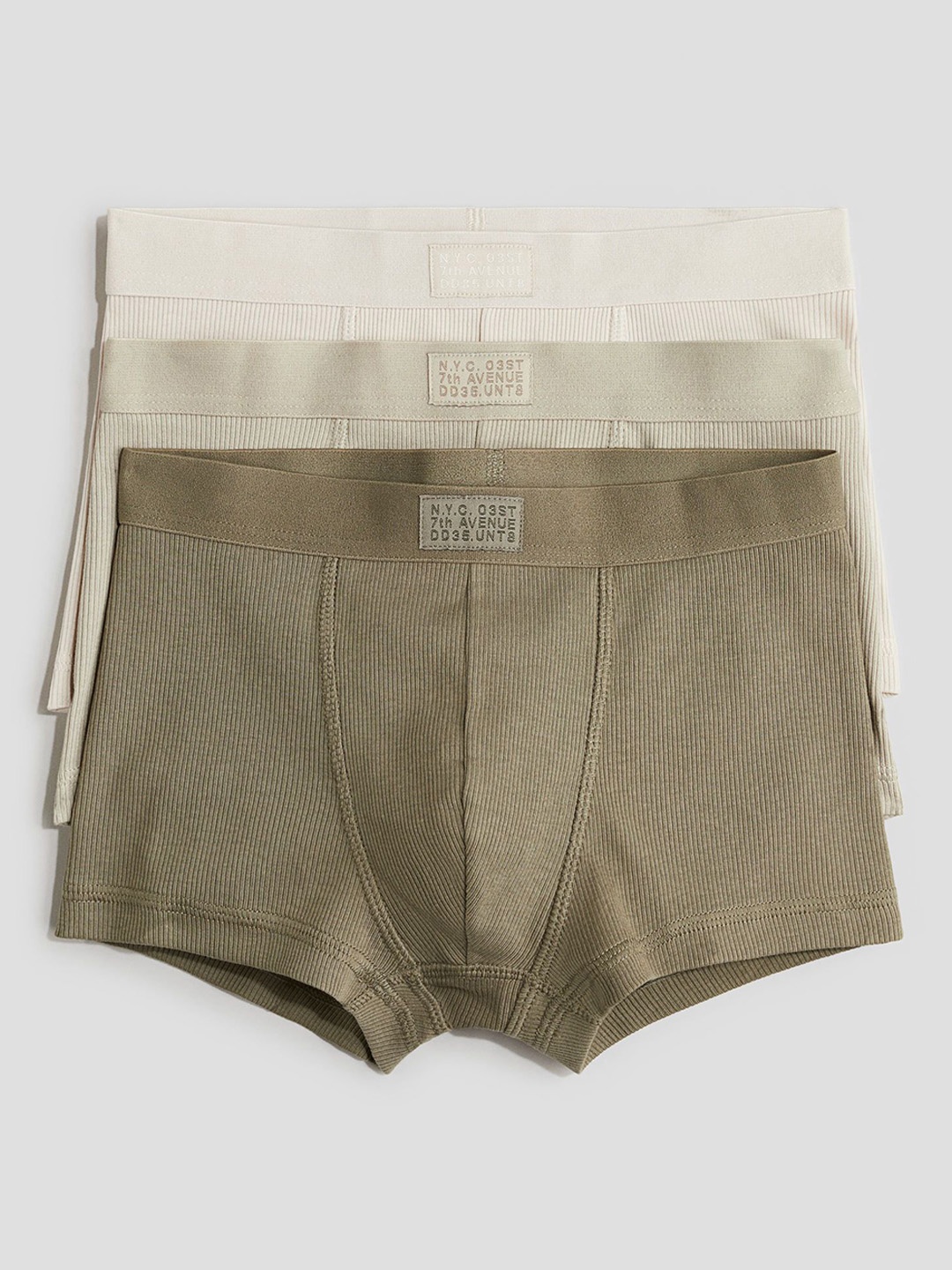 

H&M Pack Of 3 Boys Trunks, Beige