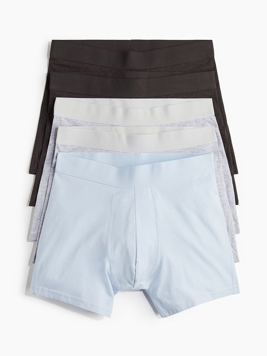 

H&M Pack Of 5 Xtra Life Short Trunks, Blue